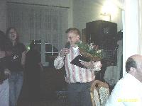 Weihnachsfeier 2005: Abteilungsleiter Bernd Kachel