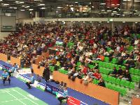 German Open: Ein guter Beweis, daß auch Badminton ganze Hallen füllen kann, wie hier die Rhein-Ruhr-Halle in Mühleim