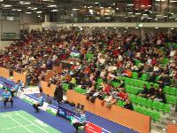 German Open: Ein guter Beweis, daß auch Badminton ganze Hallen füllen kann, wie hier die Rhein-Ruhr-Halle in Mühleim
