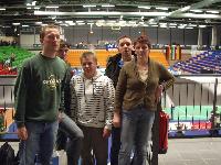 Die Gernröder Delegation nach Spielende am Viertelfinalfreitag in der Rhein-Ruhr-Halle